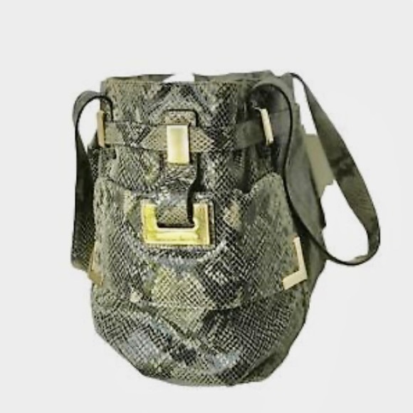 Michael Kors Faux Snakeskin Designer Satchel Hand Bag - Picture 6 of 9